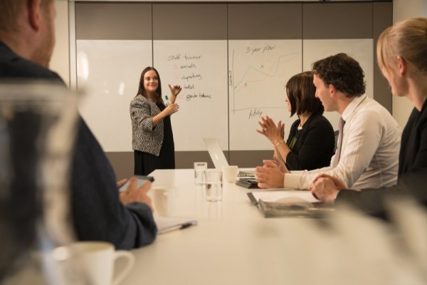 Board room discussion