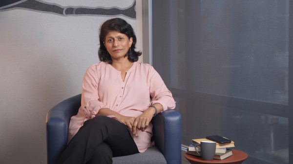 Portrait of Rachel Simon-Kumar, Shama Ethnic Women’s Trust