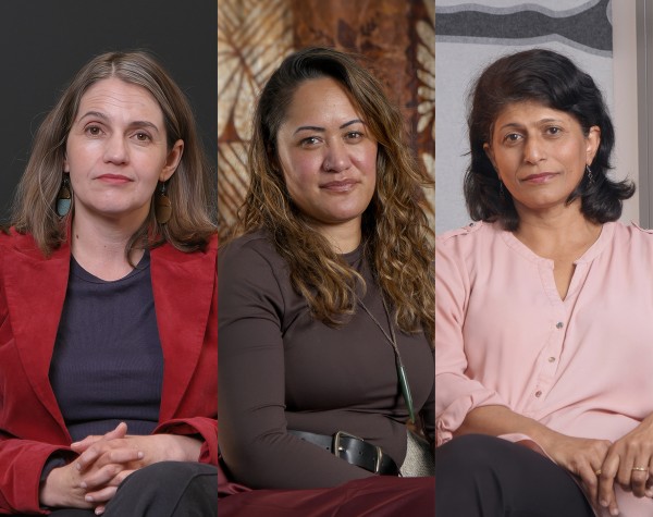 Composite of 3 women who speak about stalking